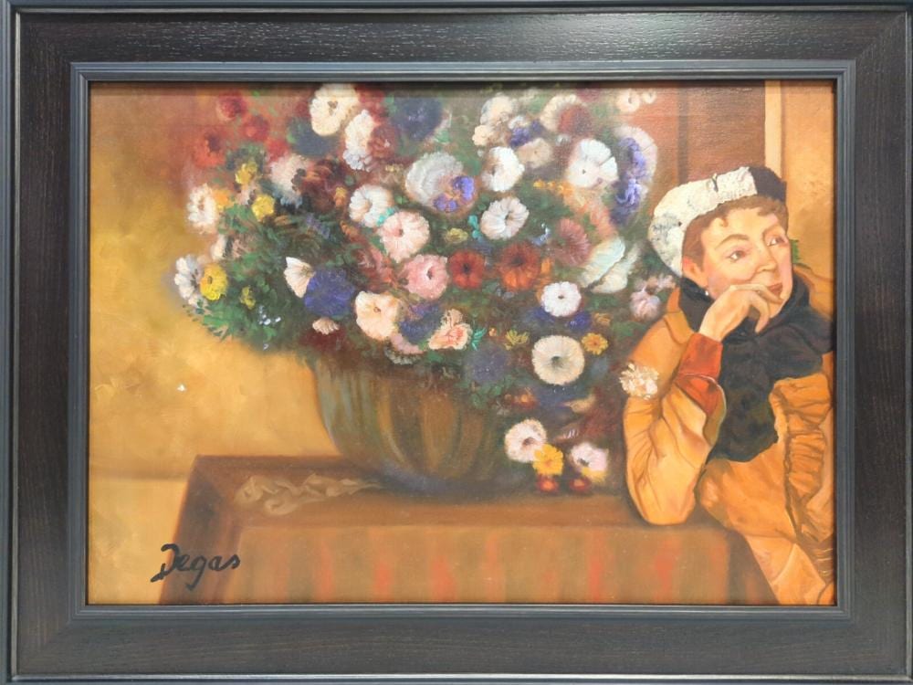 Edgar Degas signed painting on canvas sold by Heritage Antiques & Auction, lot 167 — auction record photograph