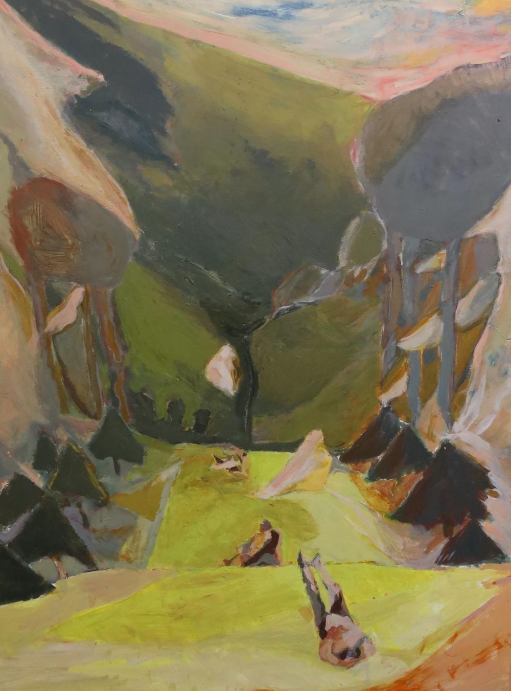 Harold Mockford comparable auction result: harold mockford 1932 west dean picnic oil on board 121 x 90 5cm