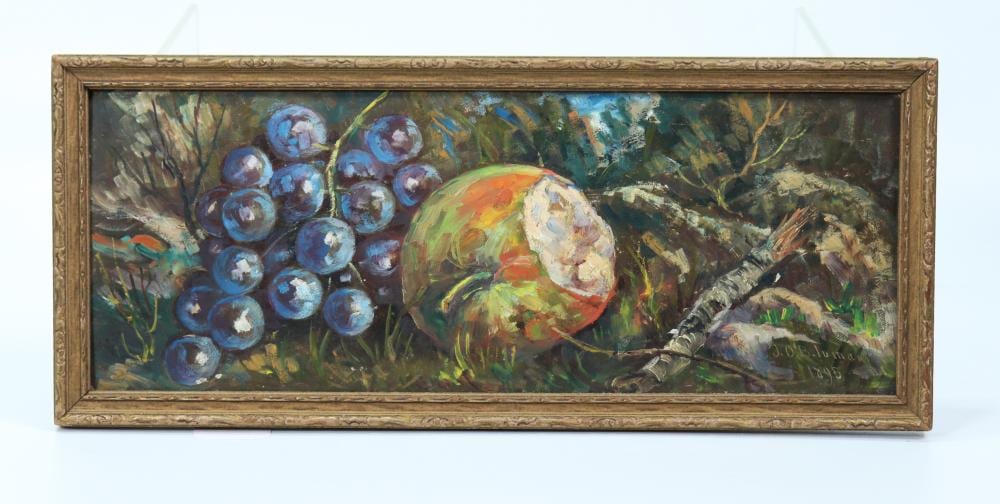 John O'Brien Inman comparable auction result: john o brien inman 1828 1896 grapes apple branch 1895