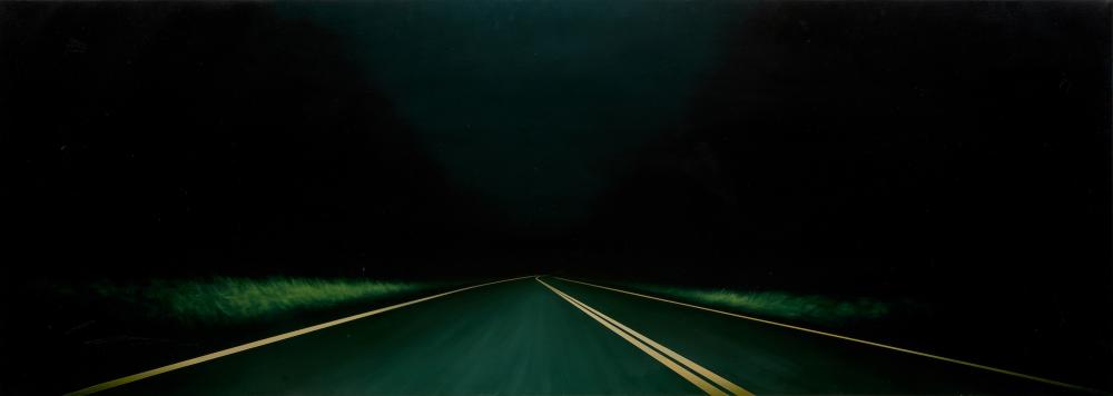 Tony Lloyd comparable auction result: tony lloyd born 1970 roadscape 2001 oil on linen