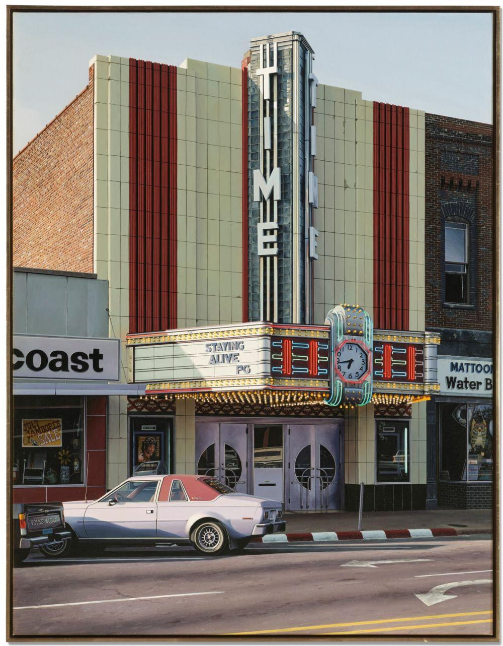Davis Cone comparable auction result: davis cone b 1950 time theatre acrylic on canvas 59 1 4 x 45 3 4 in 15