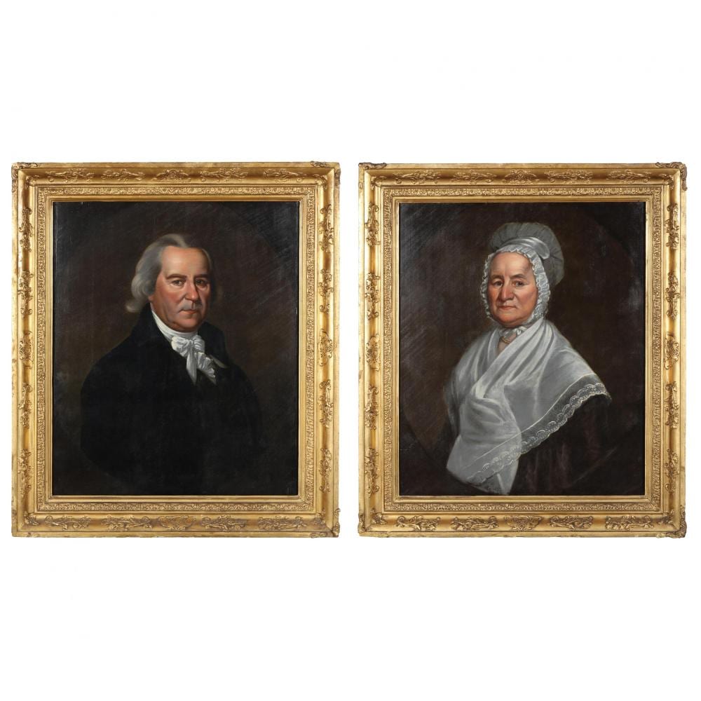 william jennys american 1774 1859 a pair of identified portraits · Leland Little Auctions · 2022-03-12 William Jennys comparable auction result: william jennys american 1774 1859 a pair of identified portraits