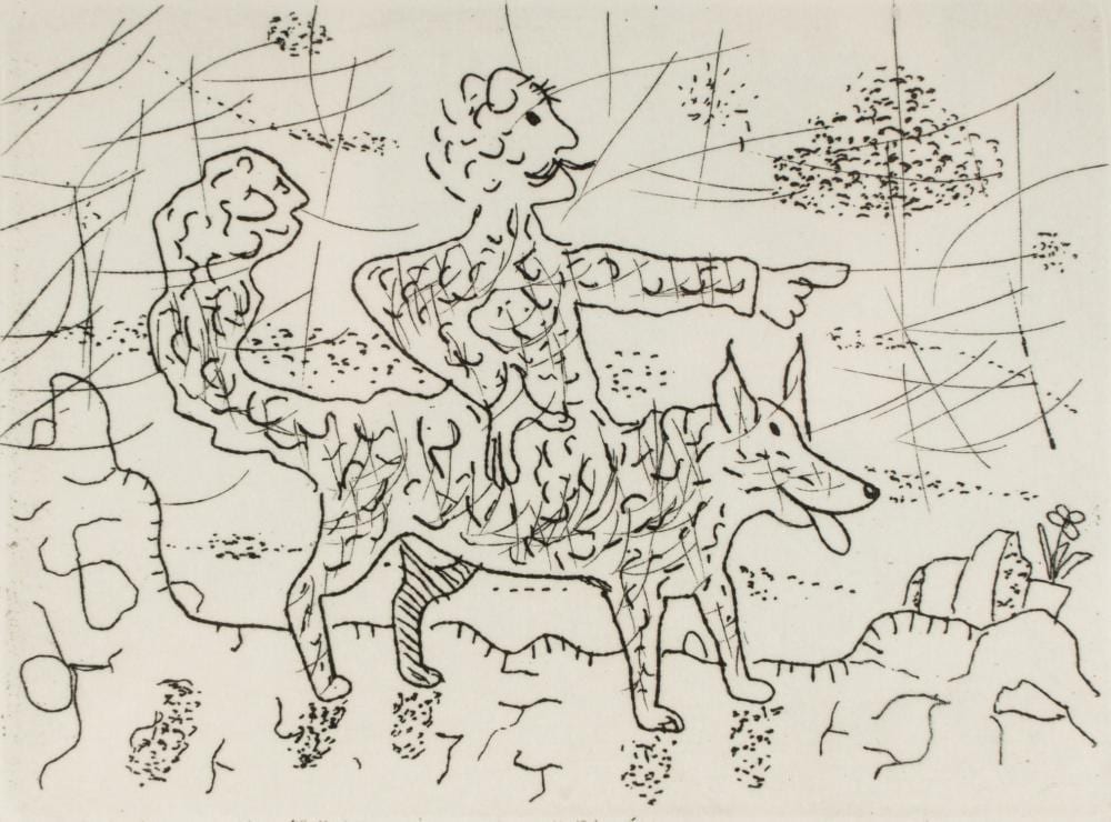 Roy Dean De Forest comparable auction result: roy dean de forest 1930 2007 satyr dog