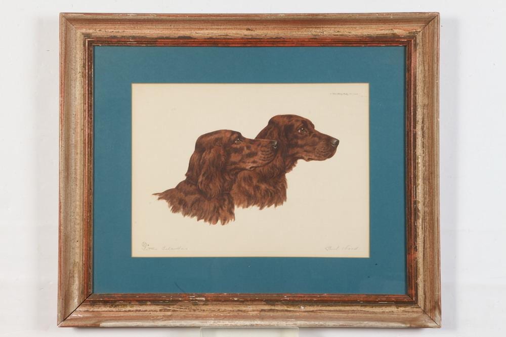 paul wood american 1897 1964 setters irlandais circa 1935 etching on paper stamped upper right hand corner paris etching societ · Sloans & Kenyon · 2022-03-21 Paul Wood comparable auction result: paul wood american 1897 1964 setters irlandais circa 1935 etching on paper stamped upper right hand corner paris etching societ