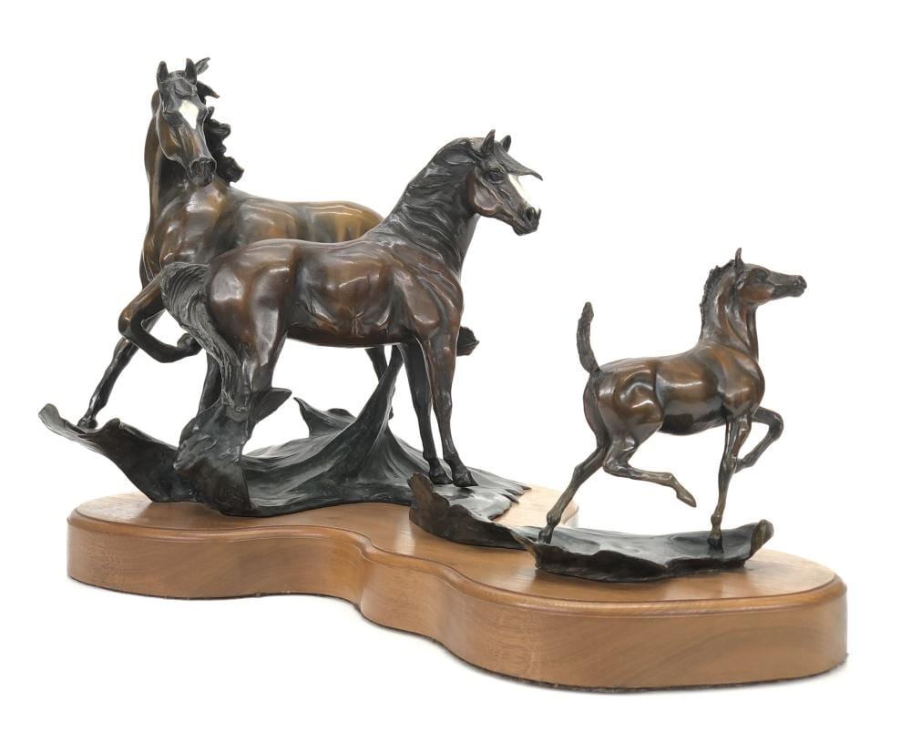 Snell Johnson comparable auction result: snell johnson destiny bronze sculpture