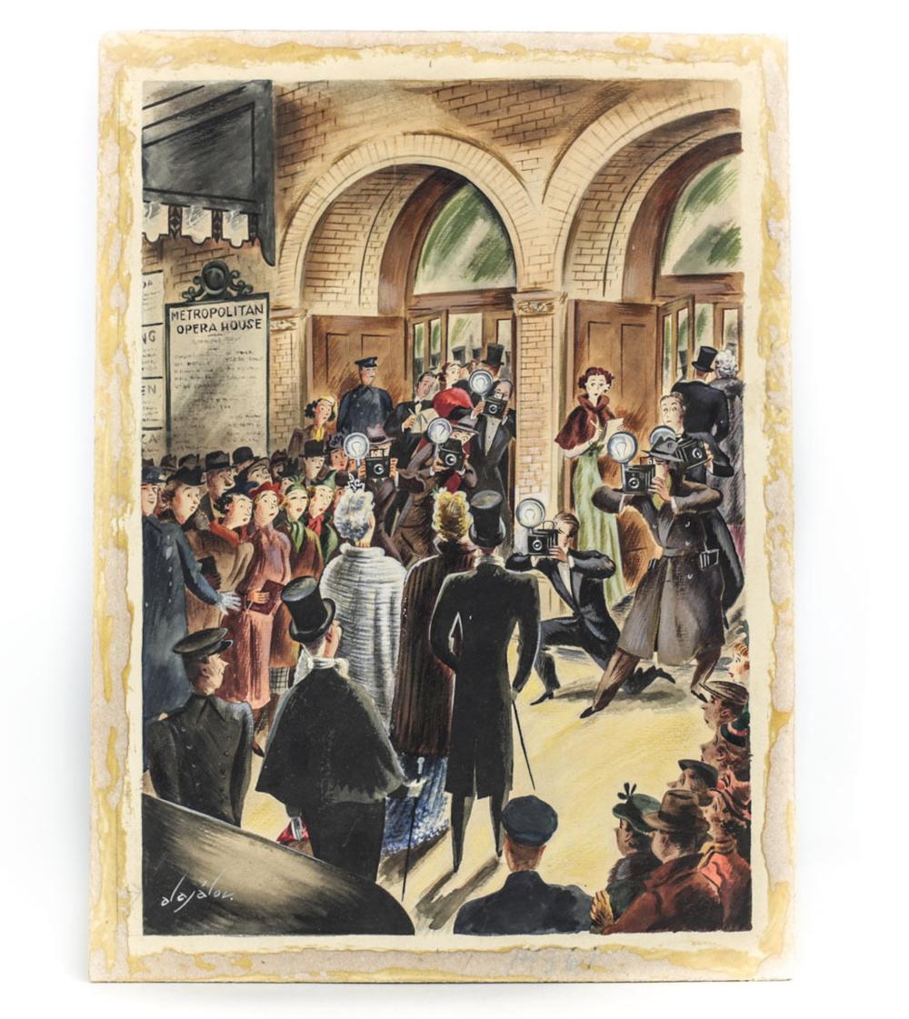 Constantin Alajalov comparable auction result: constantin alajalov russo u s 1900 1987 cover painting new yorker magazine 1937