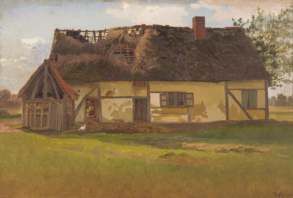 François Roffiaen comparable auction result: jean fran ois xavier roffiaen 1820 1898 une chaumi re pr s diepenbeek