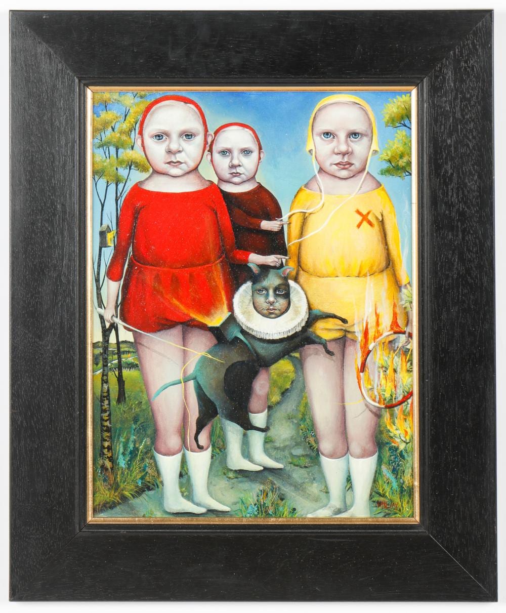 Heather Nevay comparable auction result: heather nevay scottish b 1965 a fork in the road
