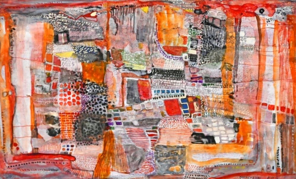 Alfred Mörstedt comparable auction result: m rstedt gouache xxi