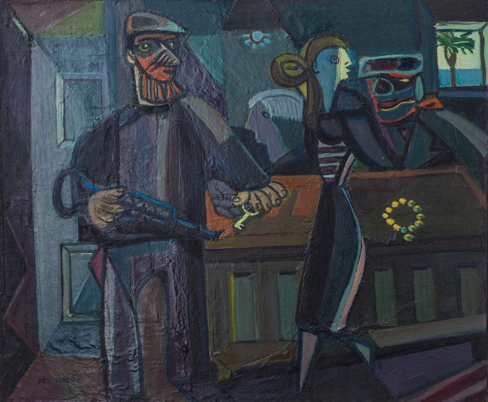 Jean Deldevez comparable auction result: jean deldevez 1909 1983 la guerre huile sur toile sign e en bas gauche oil on canvas signed lower left