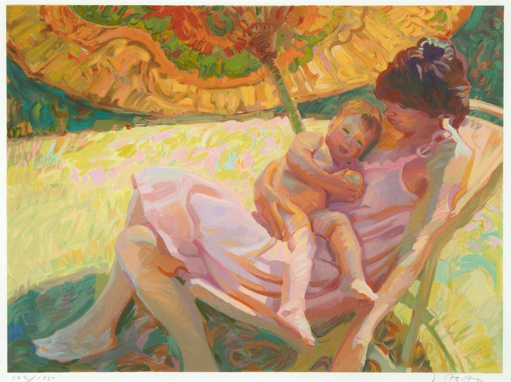 john asaro chinese umbrella · Santa Fe Art Auction · 2022-03-12 John Asaro comparable auction result: john asaro chinese umbrella