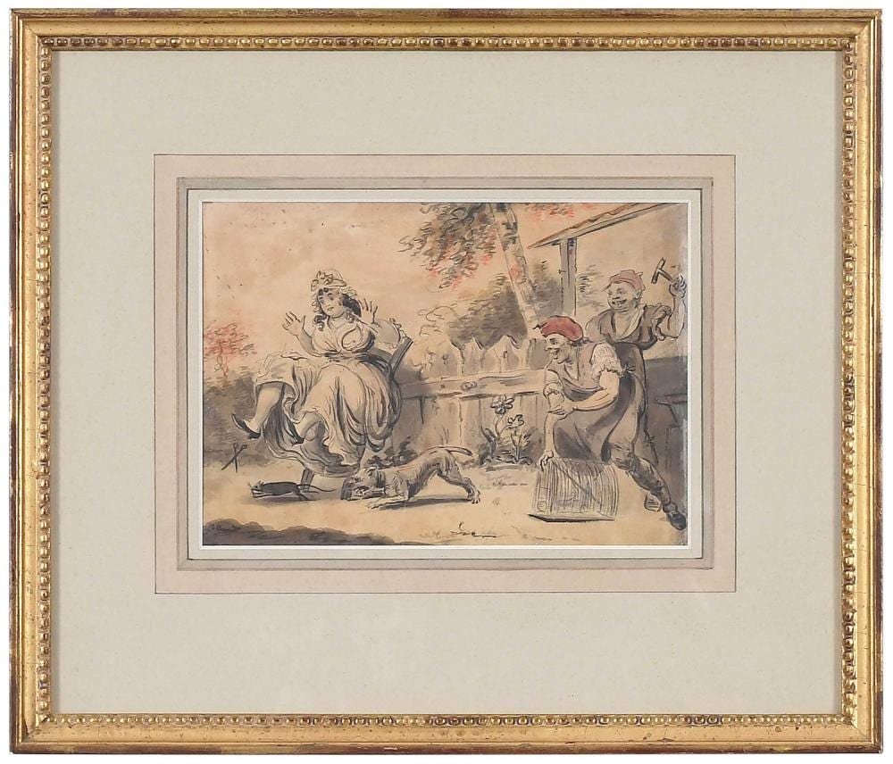 Isaac Cruikshank comparable auction result: attributed to isaac cruikshank