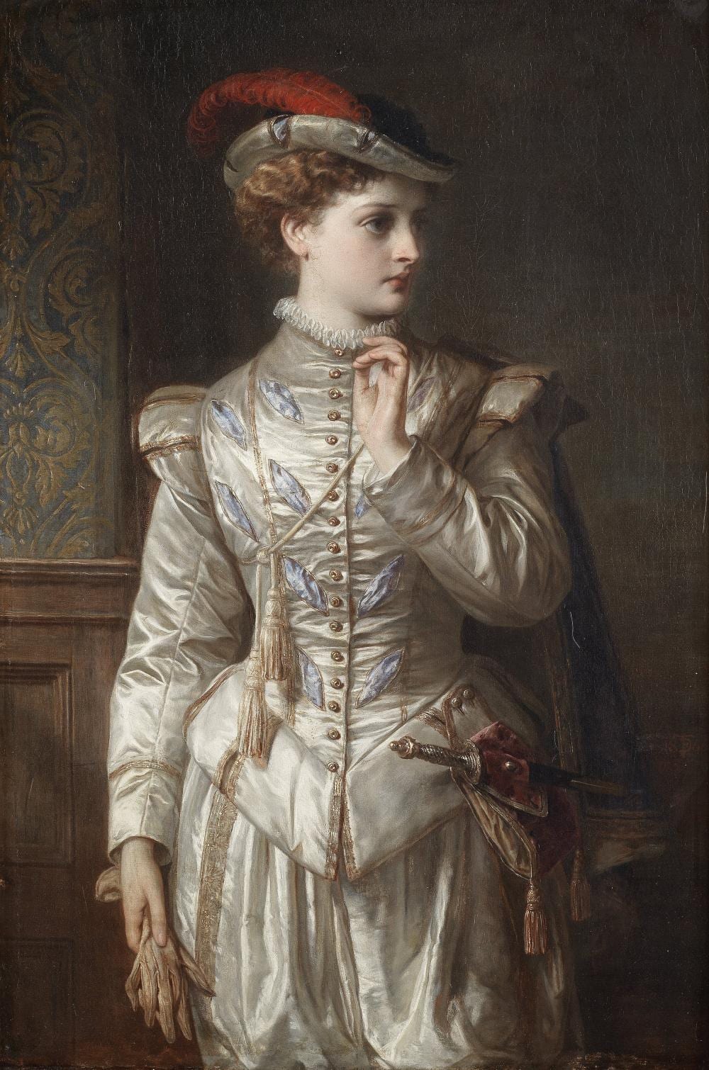 Thomas Francis Dicksee comparable auction result: thomas francis dicksee british 1819 1895 viola in twelfth night