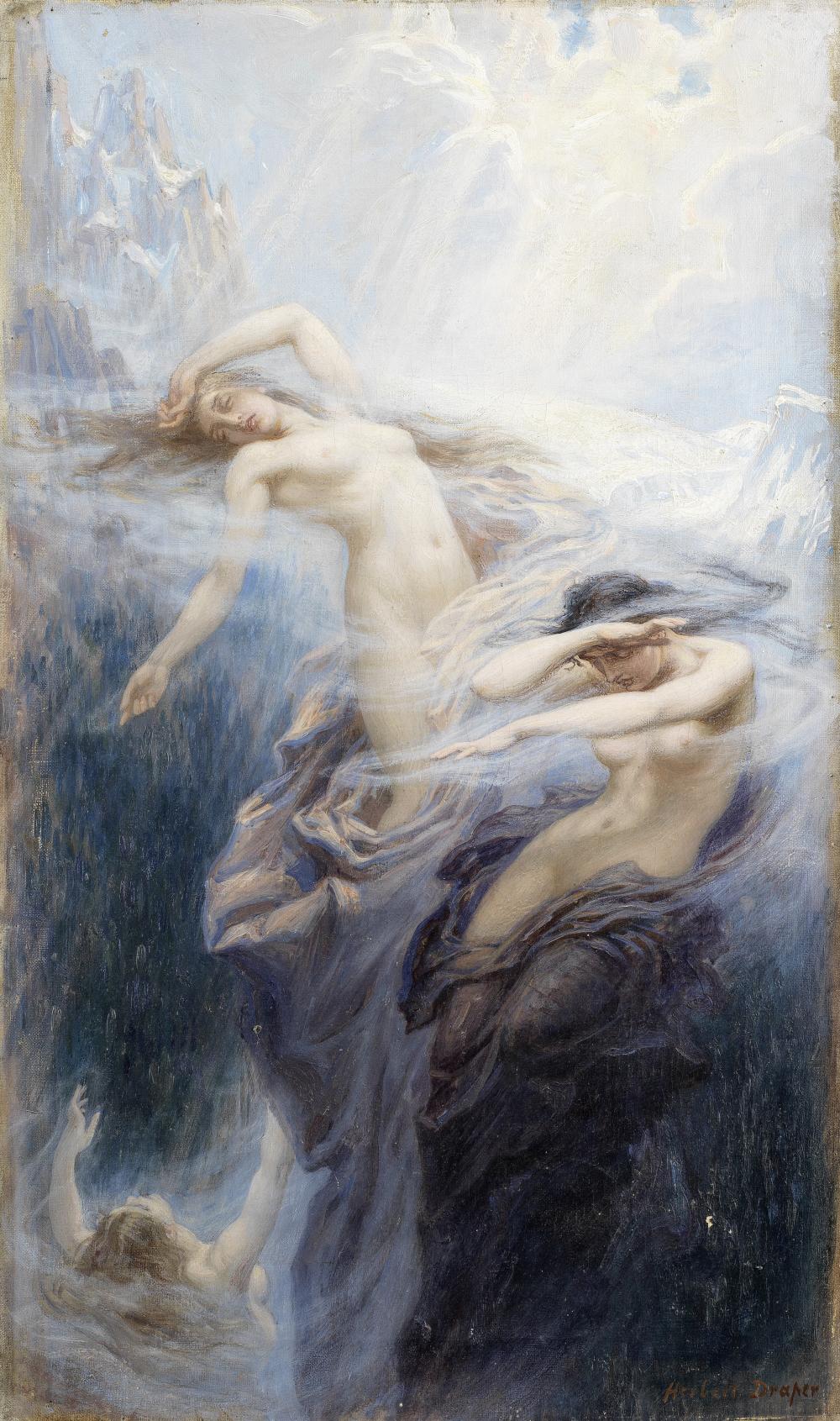 Herbert James Draper comparable auction result: herbert james draper british 1864 1920 the mountain mists unframed