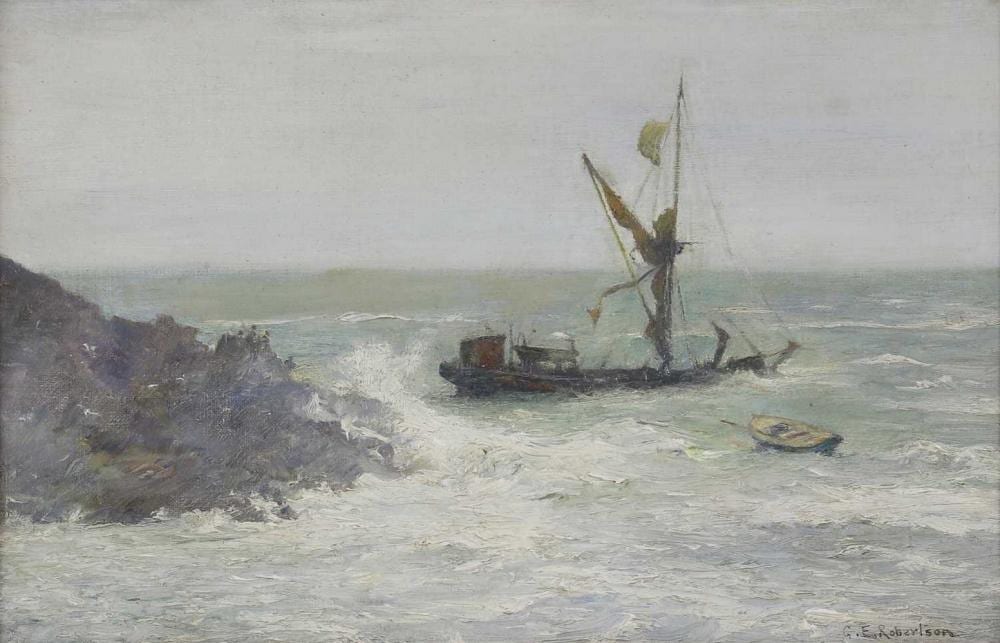 George Edward Robertson comparable auction result: george edward robertson 1864 1920