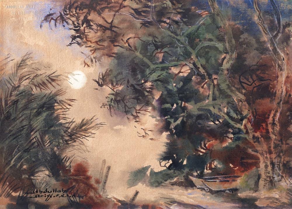 abdullah ariff b penang 1904 1962 blustering wind 1950s · Henry Butcher Art Auctioneers · 2022-03-27 Abdullah Ariff comparable auction result: abdullah ariff b penang 1904 1962 blustering wind 1950s