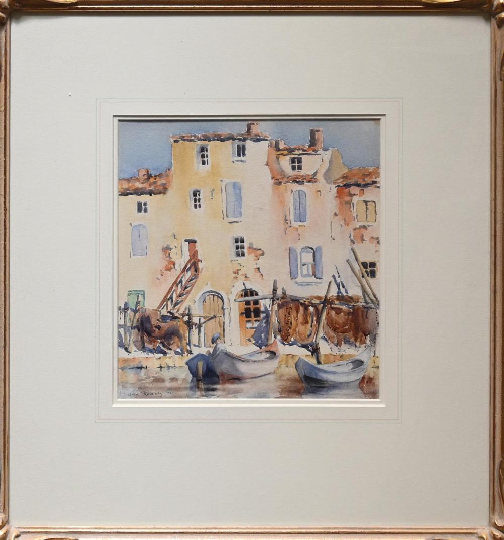 elma roach martinique south of france 1925 watercolour 30 x 28cm frame size 59 x 55cm · Leonard Joel · 2022-03-10 Elma Roach comparable auction result: elma roach martinique south of france 1925 watercolour 30 x 28cm frame size 59 x 55cm