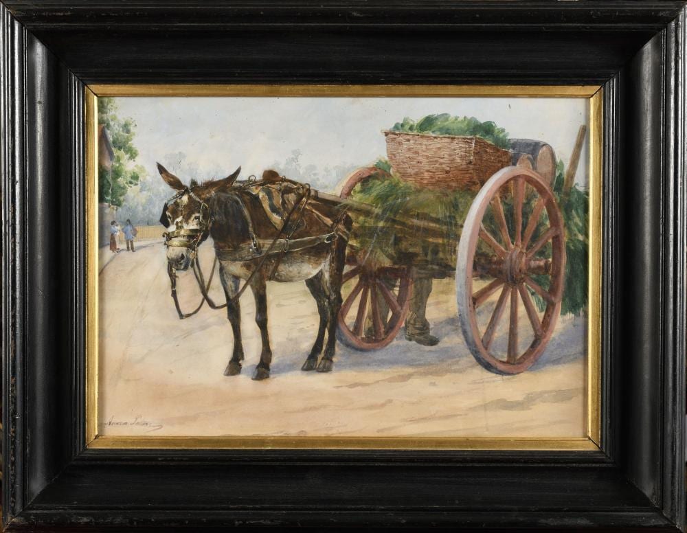 Anna Palm de Rosa comparable auction result: anna palm de rosa 1859 1924 la charette du mara