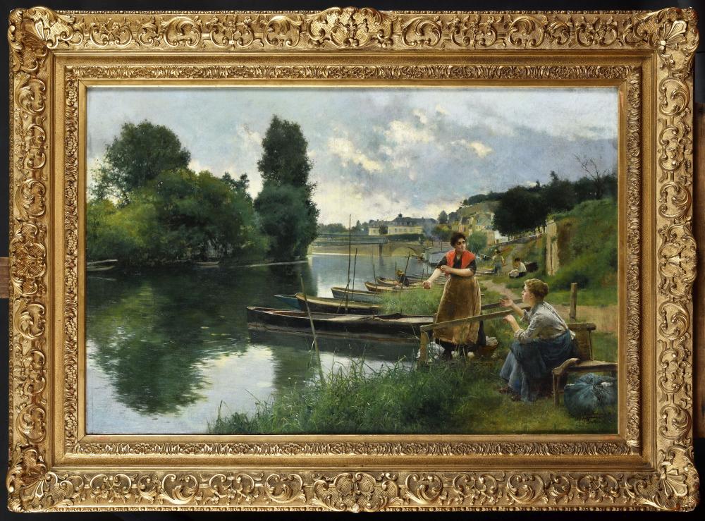 Luis Jiménez y Aranda comparable auction result: luis jim nez y aranda 1845 1928 les blanchisseus