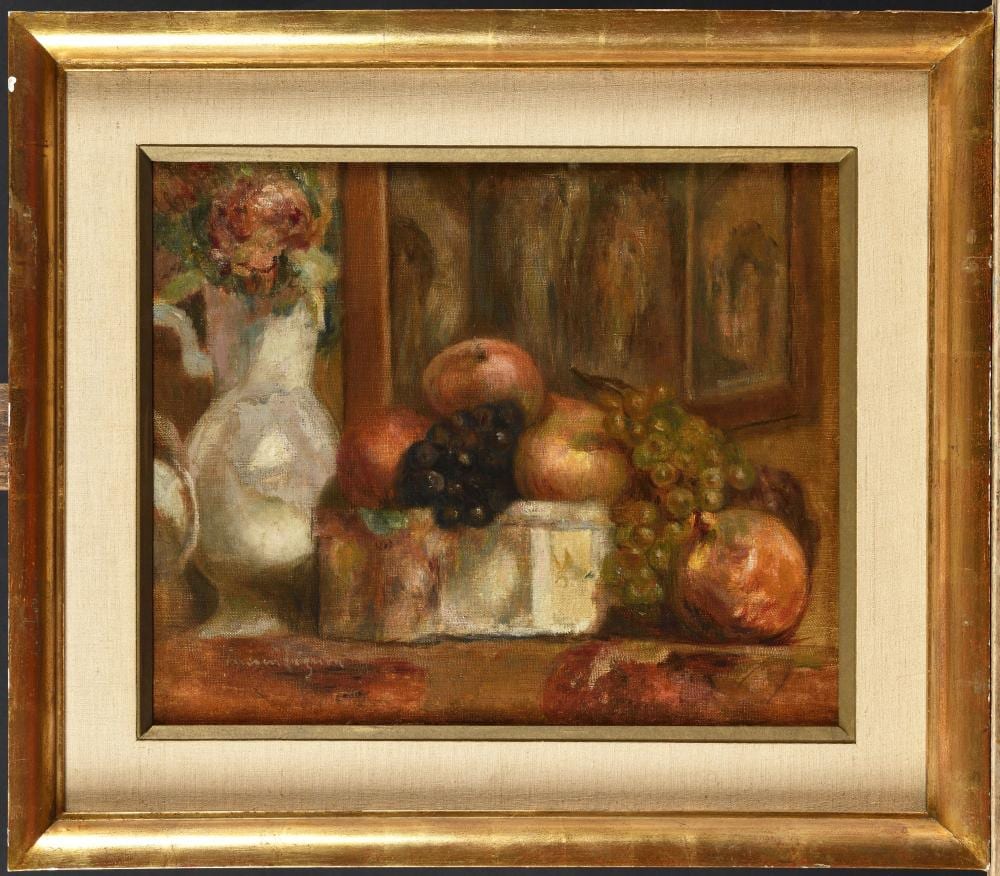Lucien Mignon comparable auction result: lucien mignon 1865 1944 composition aux pommes e