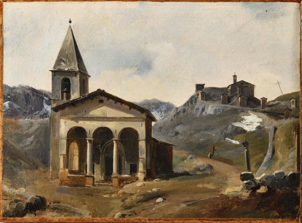 Adrien Dauzats comparable auction result: adrien dauzats 1804 1868 eglise dans les montagn