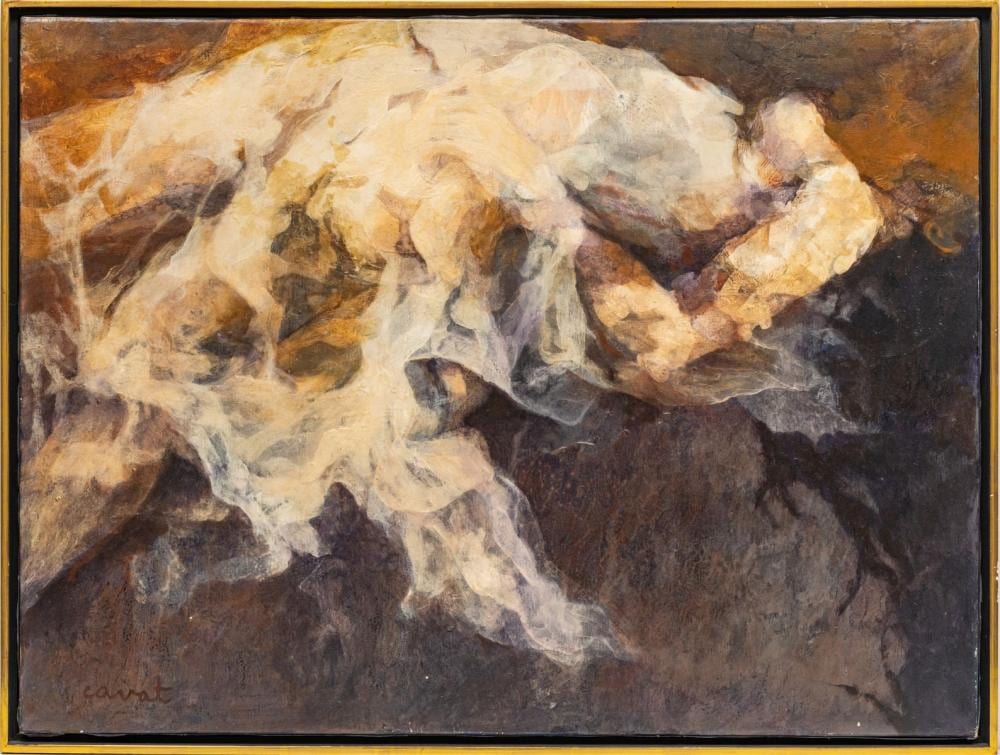 Irma Cavat comparable auction result: irma cavat american 1928 2021 acrylic on canvas 1964 h 23 5 w 31 5 la notte blanc