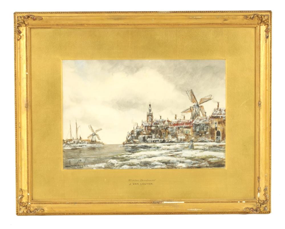 Jan van Couver comparable auction result: jan van couver 1839 1909 watercolour