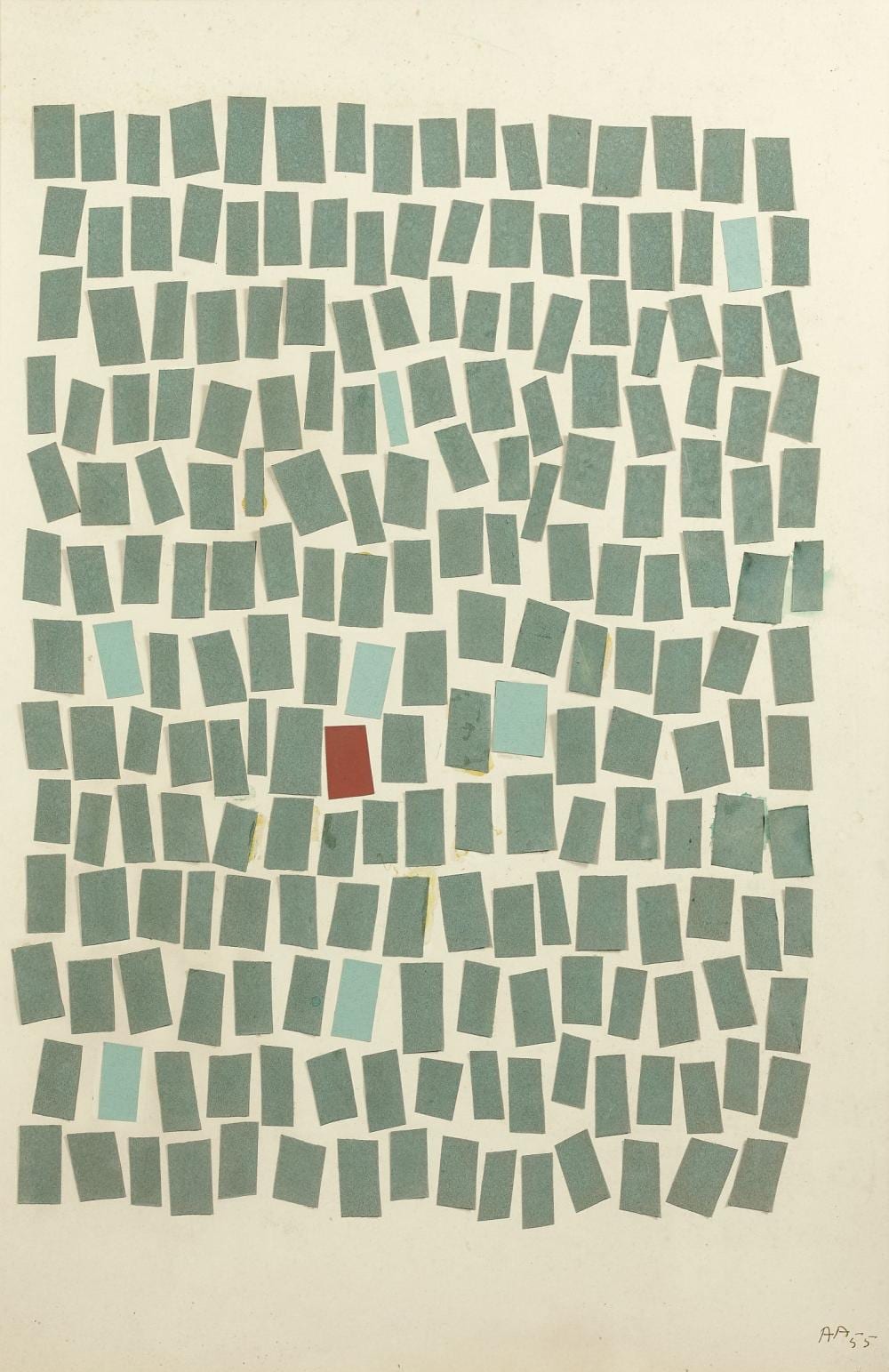 ANGEL ALONSO comparable auction result: angel alonso 1928 1994 sans titre 1955 collage de papiers sur papier