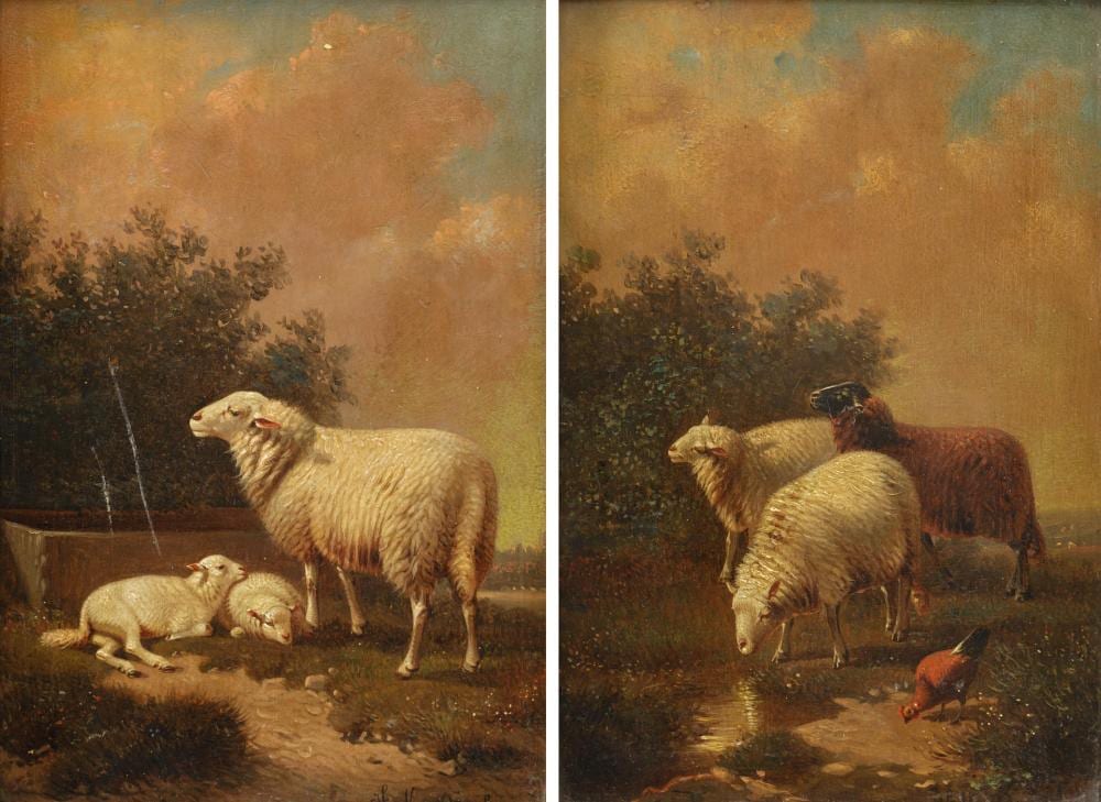 Joseph van Dieghem comparable auction result: joseph van dieghem 1843 1885
