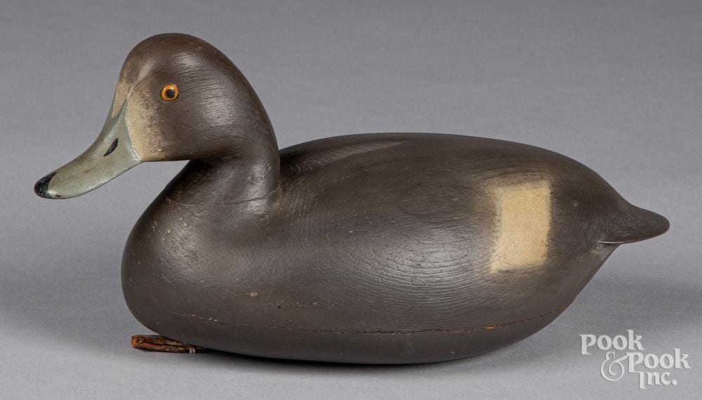 Hurley Conklin comparable auction result: hurley conklin broadbill duck decoy