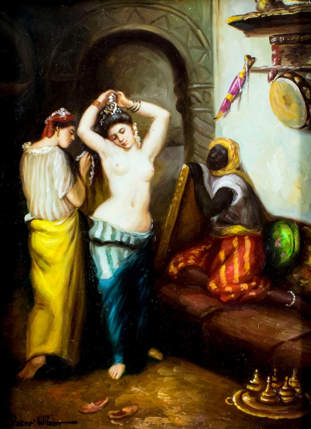 Oscar Wilson comparable auction result: oscar wilson us 20c oil painting