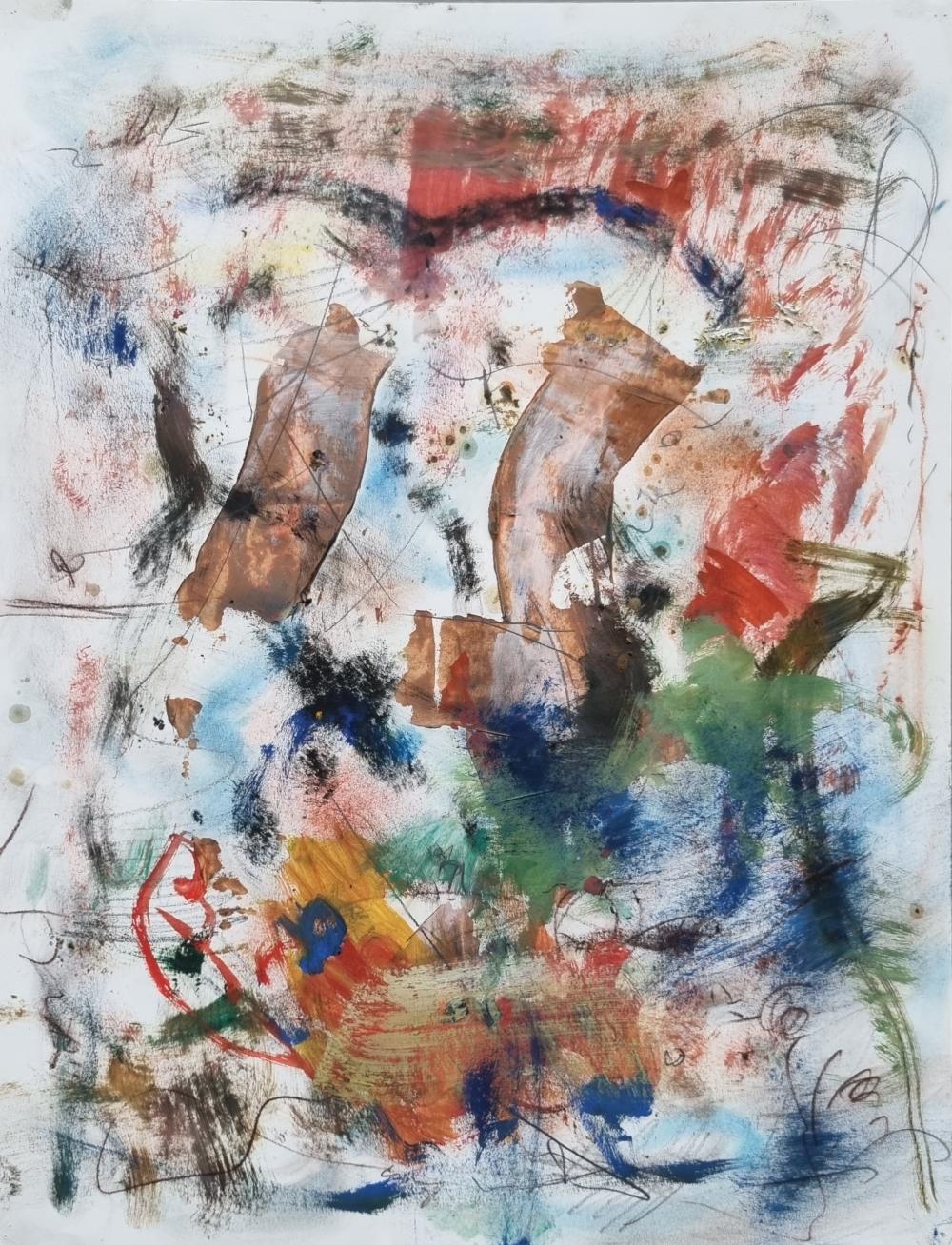 Tigran Agadjanian comparable auction result: tigran agadjanian ar 1960 untitled circa 1990 2000 mixe media on paper size 19 3 4 by 25 1 5 in