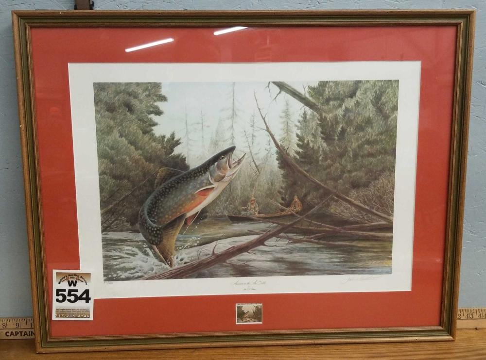 John A Ruthven comparable auction result: autumn on the au sable framed print