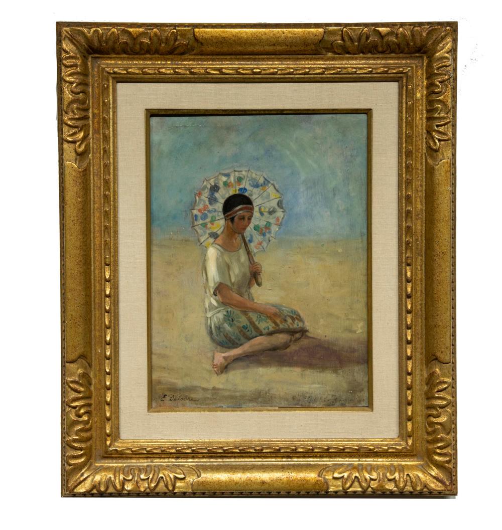 Emile Delobre comparable auction result: emile delobre 1873 1956 impressionist oil on board