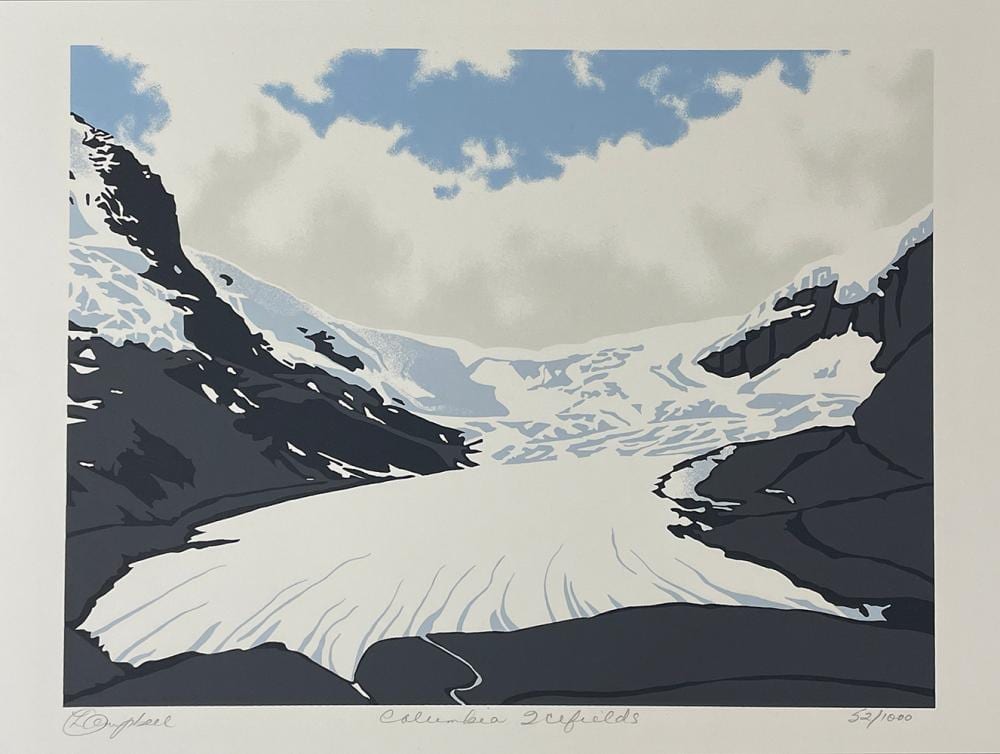 Leyda Campbell comparable auction result: leyda campbell columbia icefields 52 100