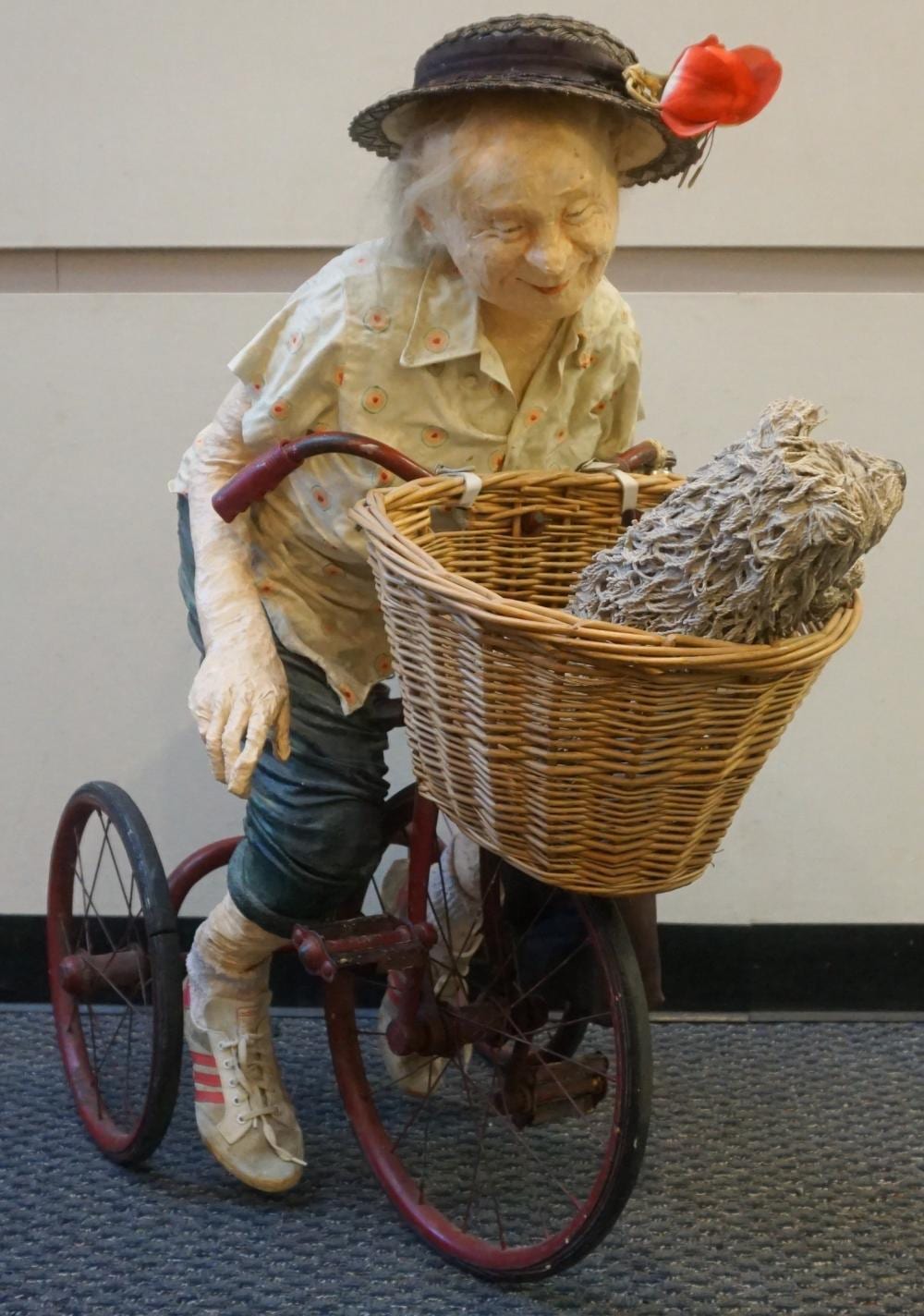 kay ritter american 1950 on a tricycle papier mache sculpture h 38 in · Weschler's · 2022-03-15 Kay Ritter comparable auction result: kay ritter american 1950 on a tricycle papier mache sculpture h 38 in