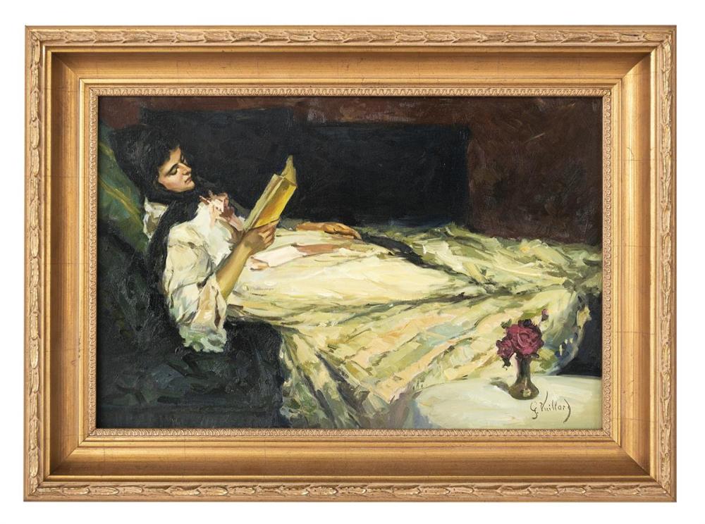 George Vuillard comparable auction result: george vuillard french b 1956 la lecteur