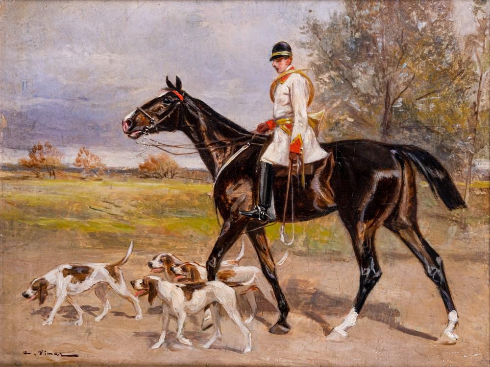 Auguste Vimar comparable auction result: auguste vimar 1851 1916 le piqueur