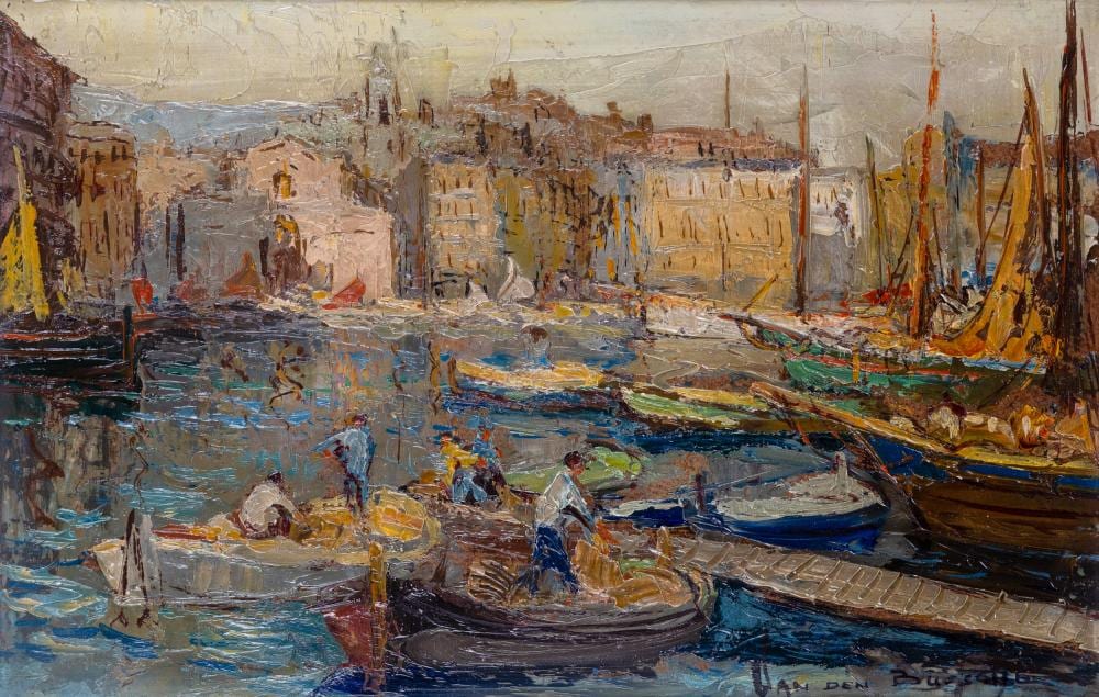 Fernand VandenBussche comparable auction result: fernand van den bussche 1892 1975 le port de marseille