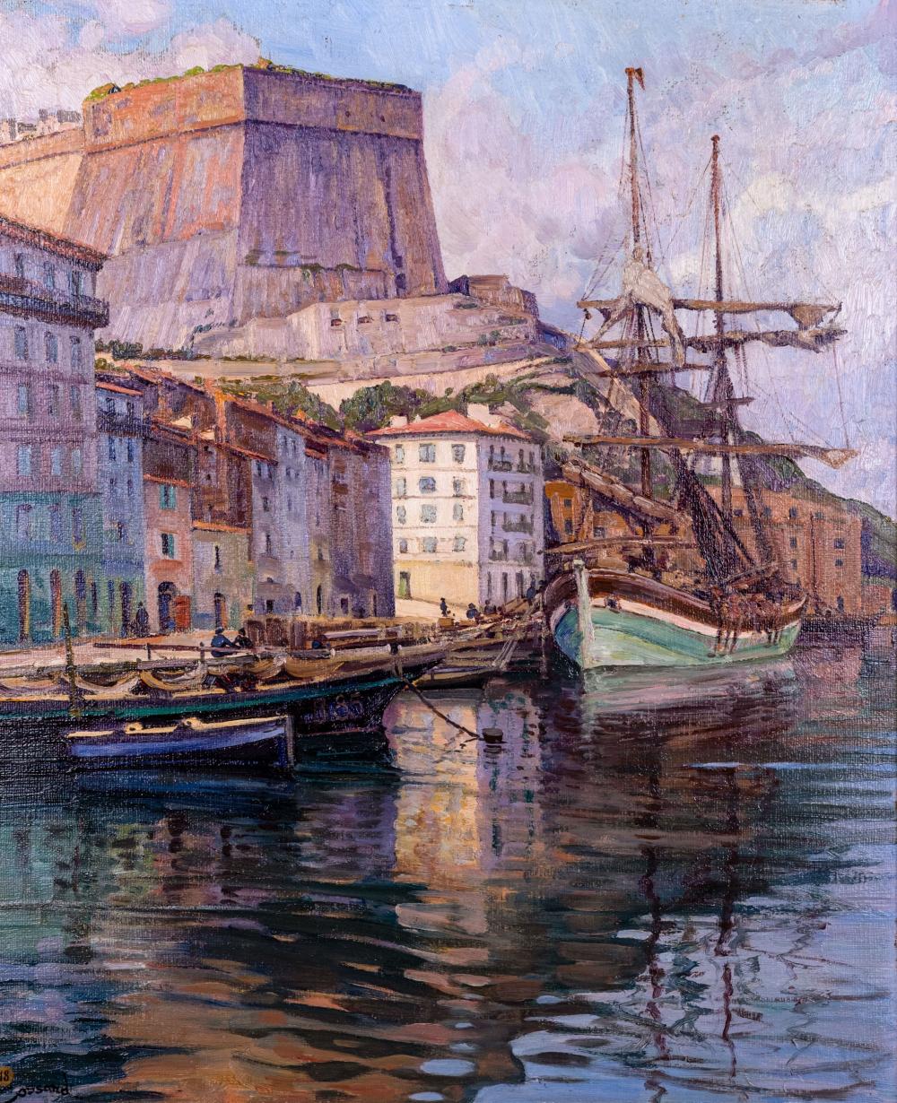 Adolphe Cossard comparable auction result: adolphe cossard 1880 1952 la marine de bonifacio