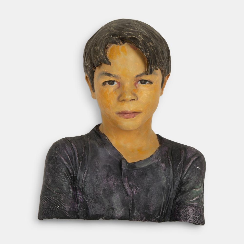 John Ahearn comparable auction result: john ahearn american b 1951 bust of a boy