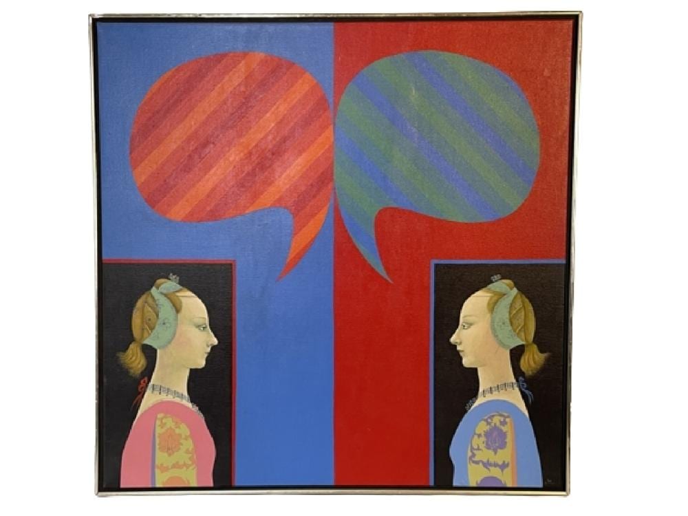 Sante Graziani comparable auction result: sante graziani original acrylic painting 35