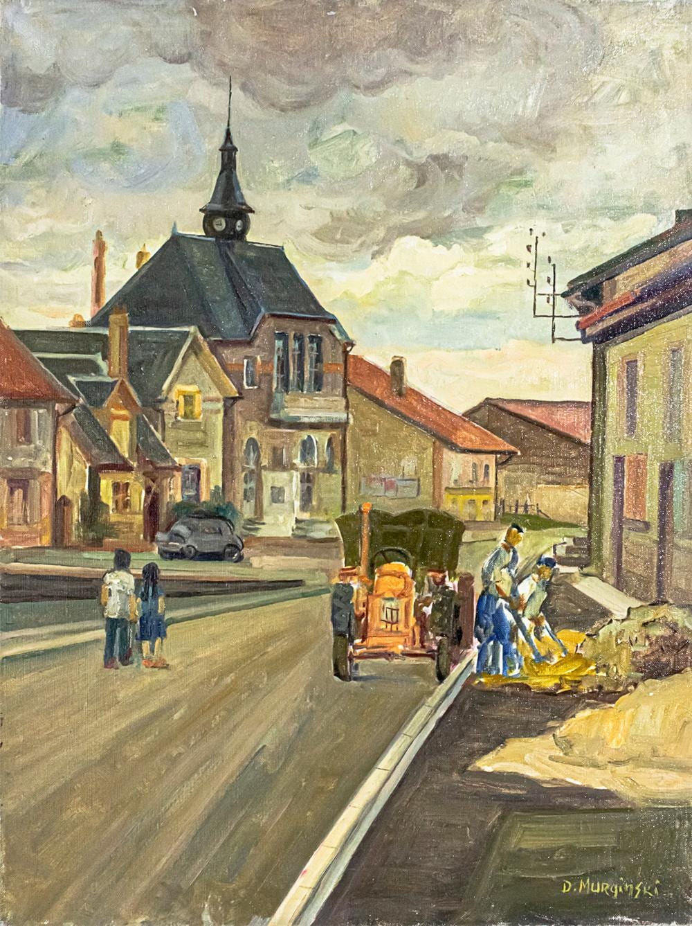 David Murginski comparable auction result: david murginski polish 1905 1975 street view oil on canvas