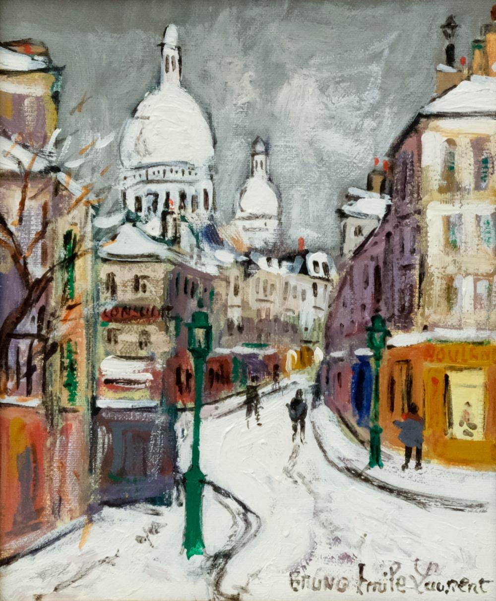 bruno emile laurent rue norvins montmartre · Old Kinderhook Auction Company · 2022-03-29 Bruno Emile Laurent comparable auction result: bruno emile laurent rue norvins montmartre