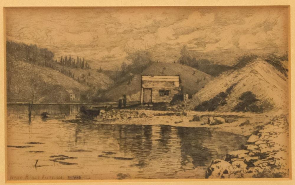 Frank Anderson comparable auction result: frank anderson near blast furnace 1885