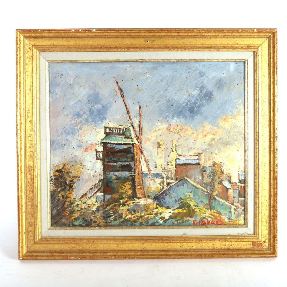 Fernand A. Laval comparable auction result: fernand laval 1886 1966 moulin de la galette montmartre huile sur toile sign e en bas droite a