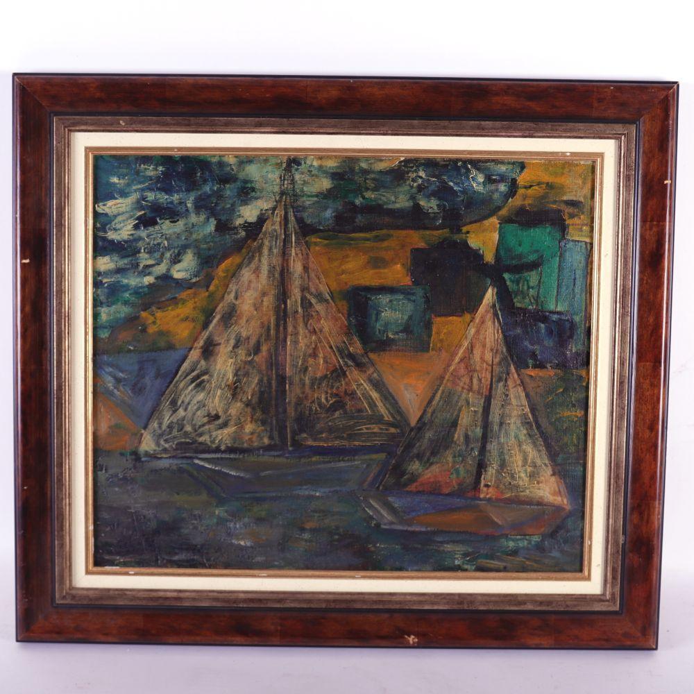 Nikolaj Isaev comparable auction result: nicolas issaiev 1891 1977 voiliers huile sur toile sign e en bas gauche 46 x 55 cm expert expe