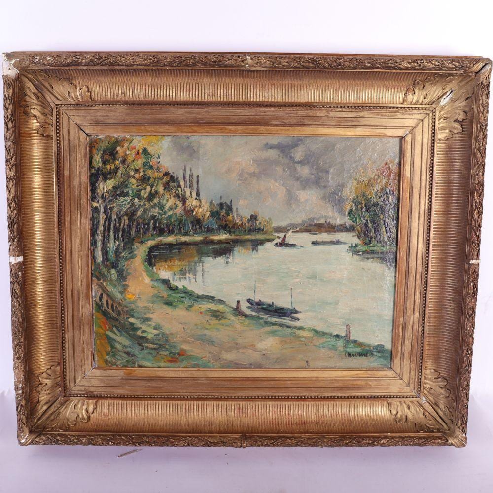 L. P. Robert Lavoine comparable auction result: robert l p lavoine 1916 1999 automne joinville huile sur toile sign e en bas droite 46 x 61 c
