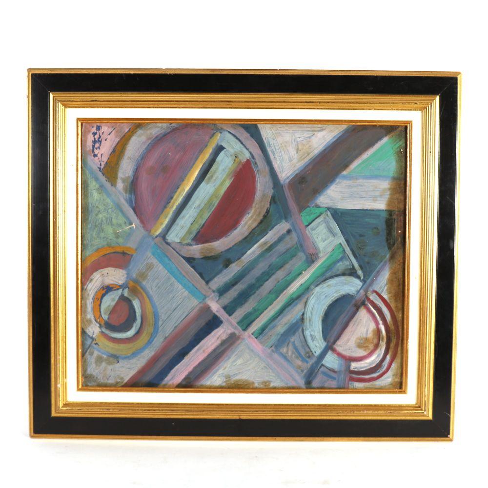 Nikolaj Isaev comparable auction result: nicolas issaiev 1891 1977 composition huile sur isorel sign en bas gauche 50 x 60 5 cm avec cad