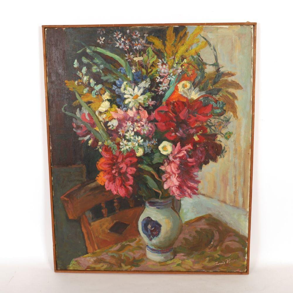 louis riou 1893 1958 bouquet de fleurs huile sur toile sign e en bas droite 81 x 65 cm expert · Paris Oise Enchères · 2022-03-27 Louis Adolphe Riou comparable auction result: louis riou 1893 1958 bouquet de fleurs huile sur toile sign e en bas droite 81 x 65 cm expert